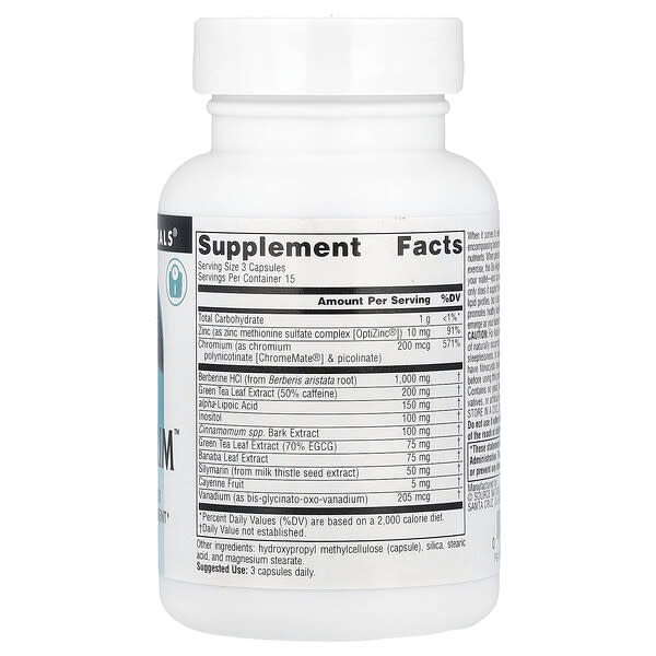 Alternative view of Source Naturals, BerberTrim™, 45 Capsules