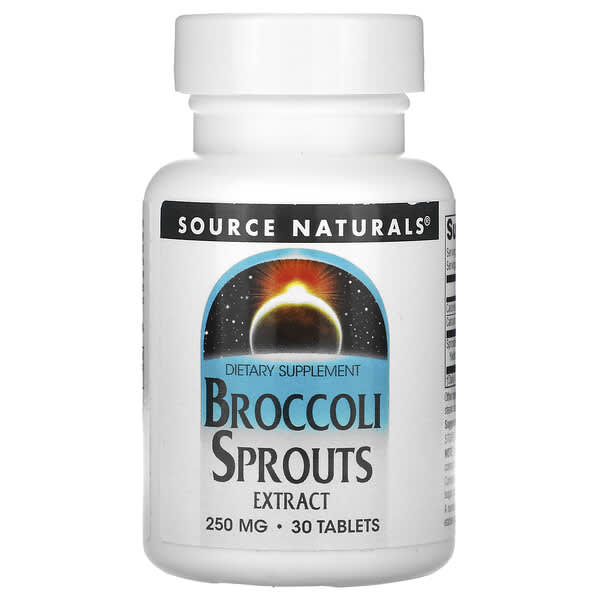 Source Naturals, Broccoli Sprouts Extract, 30 Tablets (250 mg per Tablet)