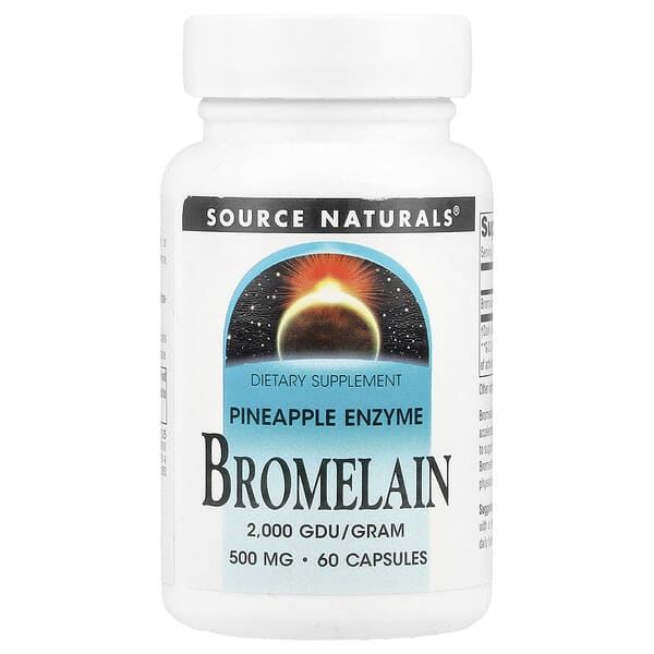 Source Naturals, Bromelain, 500 mg, 60 Capsules