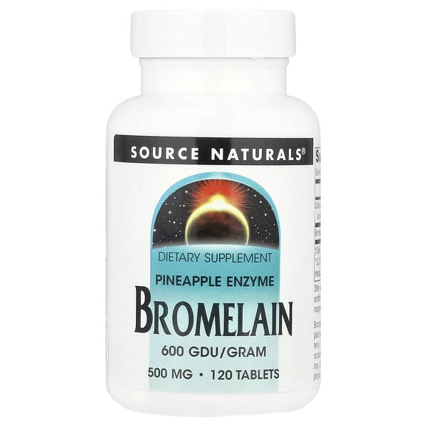 Source Naturals, Bromelain 600 GDU/g, 120 Tablets