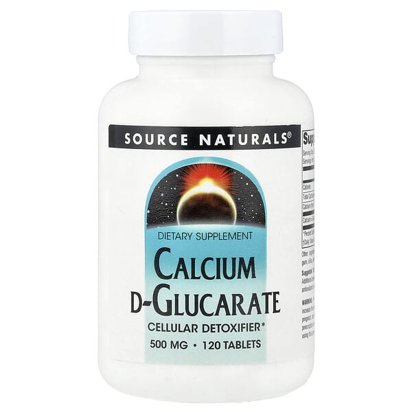 Source Naturals, Calcium D-Glucarate, 120 Tablets (500 mg per Tablet)