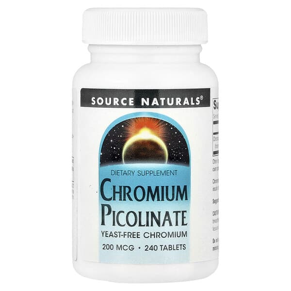 Source Naturals, Chromium Picolinate, 200 mcg, 240 Tablets