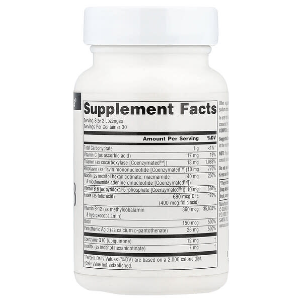 Alternative view of Source Naturals, Coenzymate™ B Complex, Peppermint, 60 Lozenges