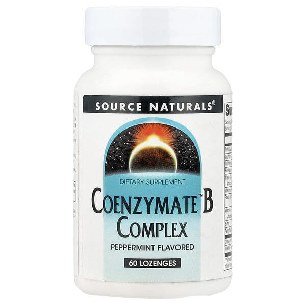 Source Naturals, Coenzymate™ B Complex, Peppermint, 60 Lozenges