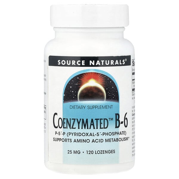 Source Naturals, Coenzymated™ B-6, 25 mg, 120 Lozenges
