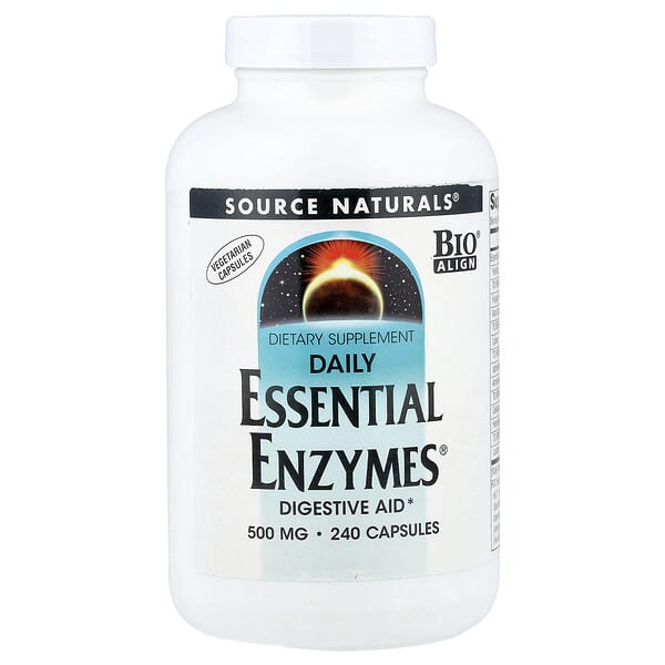 Source Naturals, Daily Essential Enzymes®, 240 Vegetarian Capsules