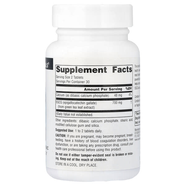 Alternative view of Source Naturals, EGCG, 350 mg, 60 Tablets