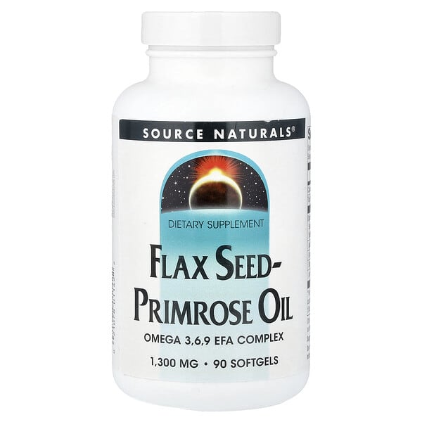 Source Naturals, Flax Seed-Primrose Oil, 90 Softgels