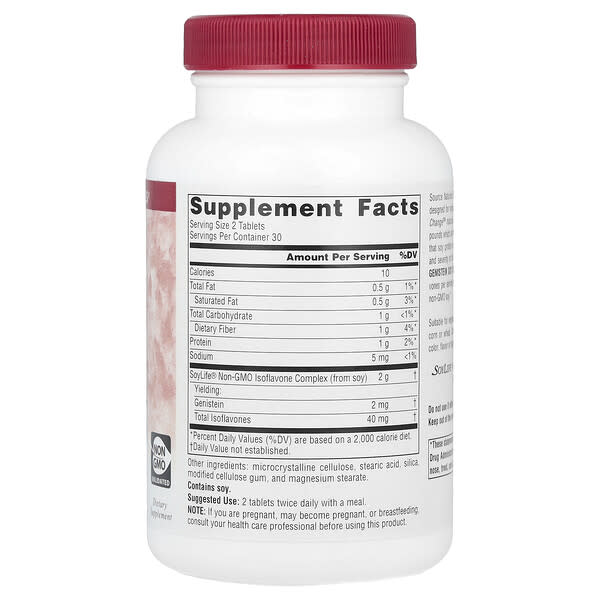 Alternative view of Source Naturals, Genistein Soy Complex, 60 Tablets