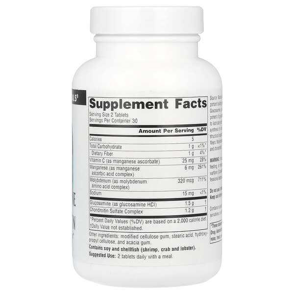 Alternative view of Source Naturals, Glucosamine Chondroitin, 60 Tablets