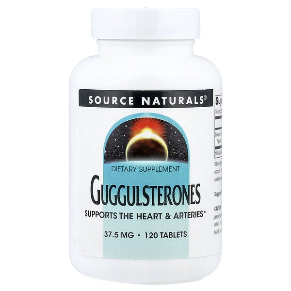 Source Naturals, Guggulsterones, 37.5 mg, 120 Tablets