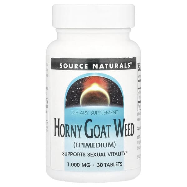Source Naturals, Horny Goat Weed, 1,000 mg, 30 Tablets