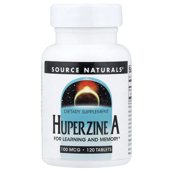 Source Naturals, Huperzine A, 100 mcg, 120 Tablets