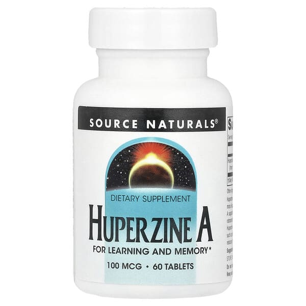 Source Naturals, Huperzine A, 100 mcg , 60 Tablets