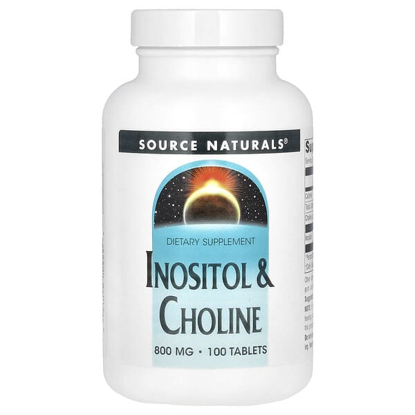 Source Naturals, Inositol & Choline, 100 Tablets
