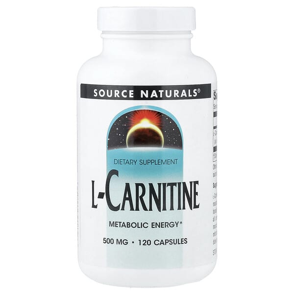 Source Naturals, L-Carnitine, 500 mg, 120 Capsules
