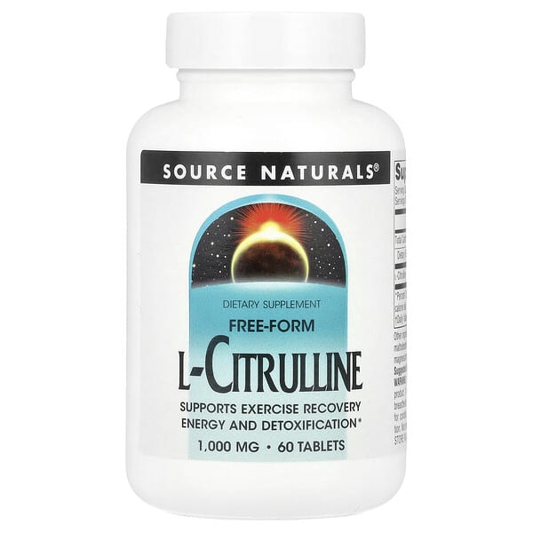 Source Naturals, L-Citrulline, 1,000 mg , 60 Tablets