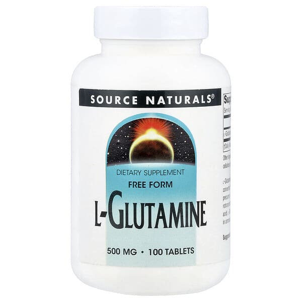 Source Naturals, L-Glutamine, 500 mg, 100 Tablets