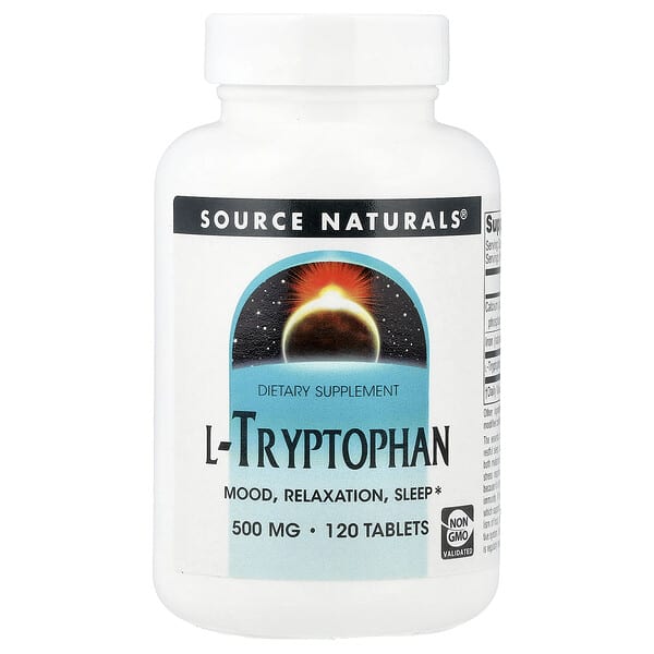 Source Naturals, L-Tryptophan, 120 Tablets