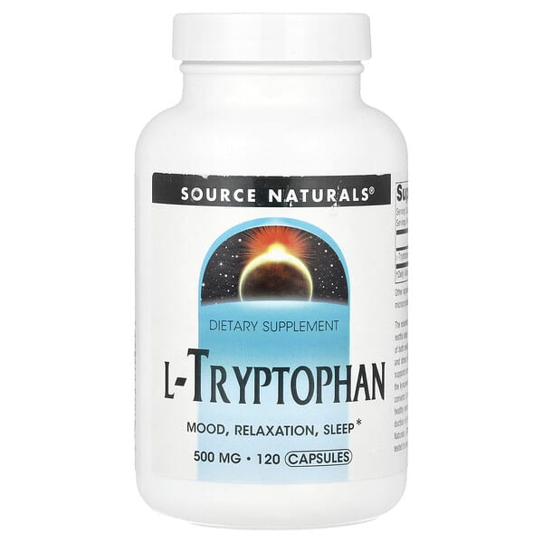 Source Naturals, L-Tryptophan, 500 mg , 120 Capsules