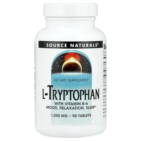 Source Naturals, L-Tryptophan, 90 Tablets