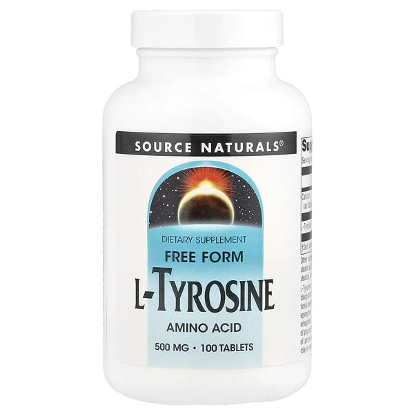 Source Naturals, L-Tyrosine, 500 mg, 100 Tablets