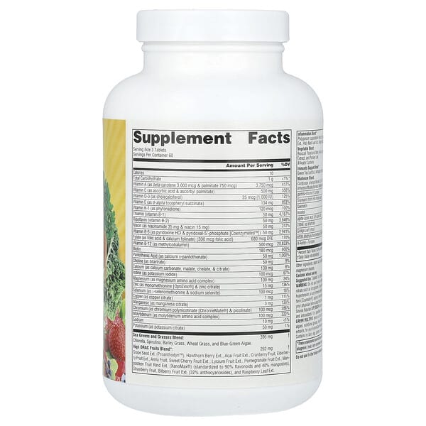 Alternative view of Source Naturals, Life Force®, Green Multiple, 180 Tablets