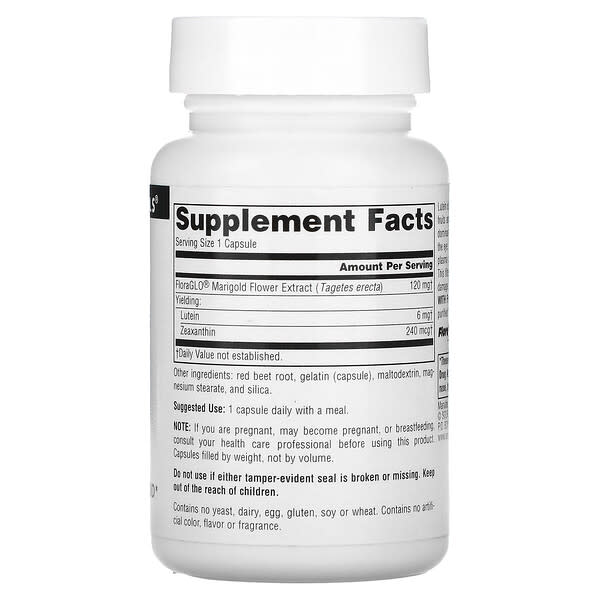 Alternative view of Source Naturals, Lutein, 90 Capsules