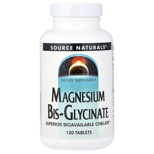 Source Naturals, Magnesium Bis-Glycinate, 120 Tablets