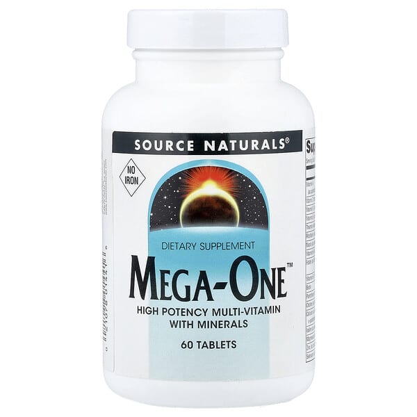 Source Naturals, Mega-One™, No Iron, 60 Tablets 3 Source Naturals, Mega-One™, No Iron, 60 Tablets