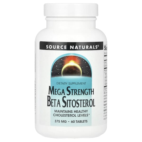 Source Naturals, Mega Strength Beta Sitosterol, 60 Tablets