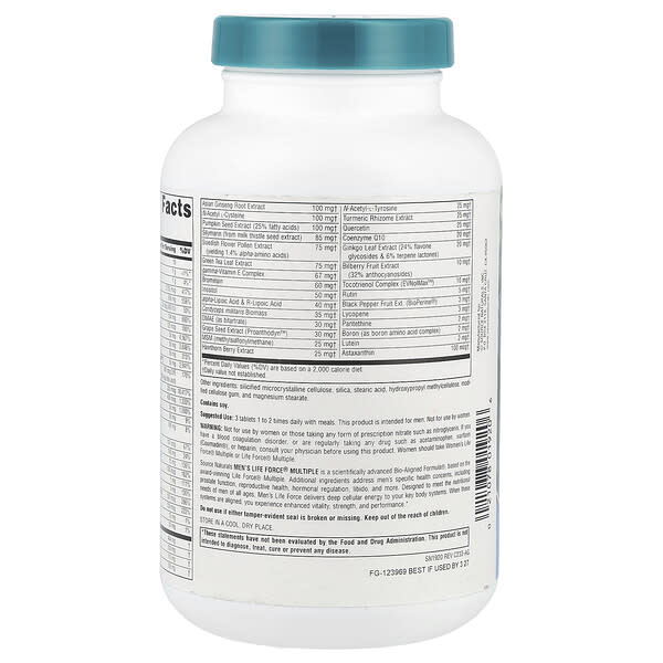 Alternative view of Source Naturals, Men's Life Force Multiple, 180 Tablets