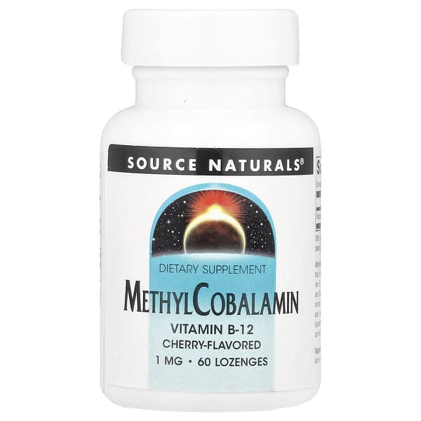 Source Naturals, MethylCobalamin, Cherry, 1 mg, 60 Lozenges