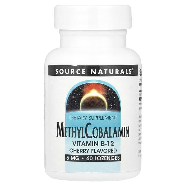 Source Naturals, MethylCobalamin, Cherry, 5 mg, 60 Lozenges