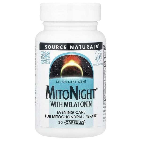 Source Naturals, MitoNight™ With Melatonin, 30 Capsules