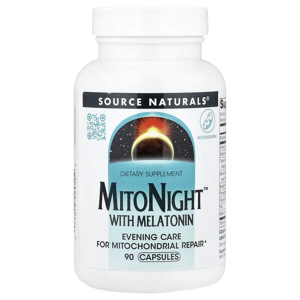 Source Naturals, MitoNight™ With Melatonin, 90 Capsules 2 Source Naturals, MitoNight™ With Melatonin, 90 Capsules