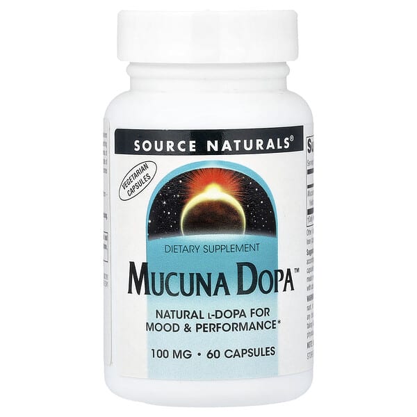 Source Naturals, Mucuna Dopa™, 100 mg, 60 Capsules