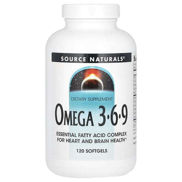 Source Naturals, Omega 3-6-9, 120 Softgels