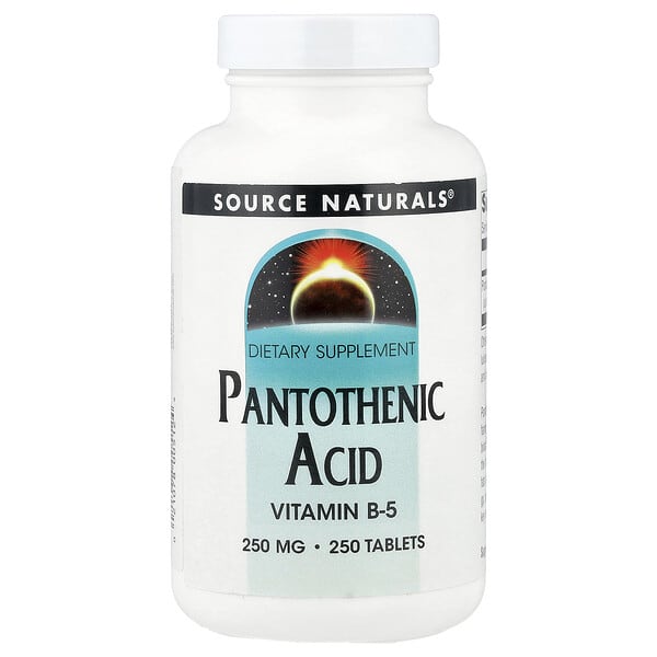 Source Naturals, Pantothenic Acid, 250 mg, 250 Tablets