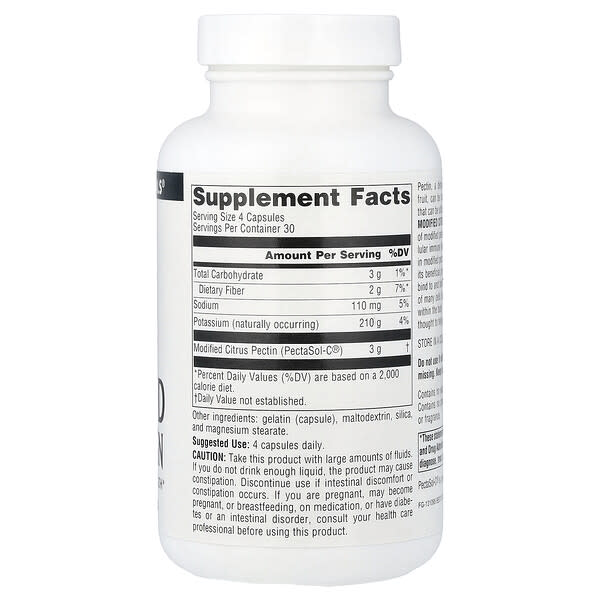 Alternative view of Source Naturals, PectImmune™, Modified Citrus Pectin, 120 Capsules