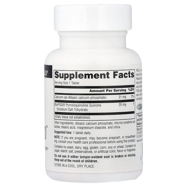 Alternative view of Source Naturals, PQQ Mind™, 60 Tablets