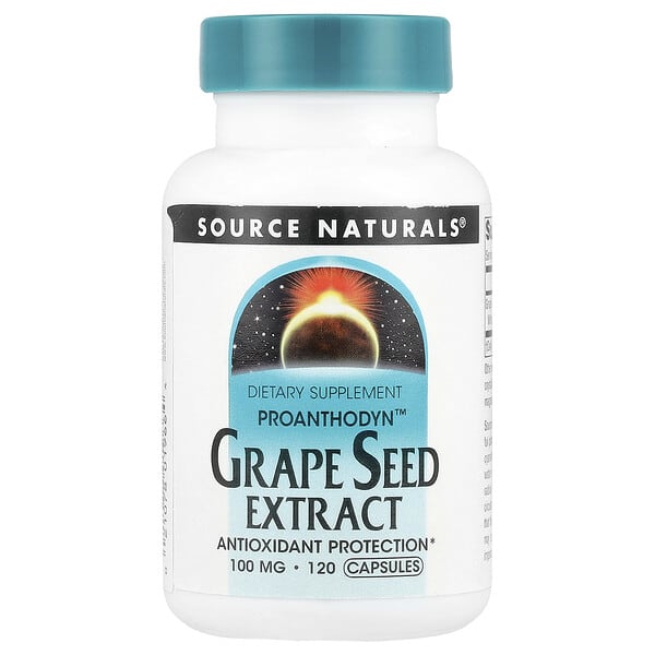 Source Naturals, Proanthodyn™, Grape Seed Extract, 100 mg, 120 Capsules 4 Source Naturals, Proanthodyn™, Grape Seed Extract, 100 mg, 120 Capsules