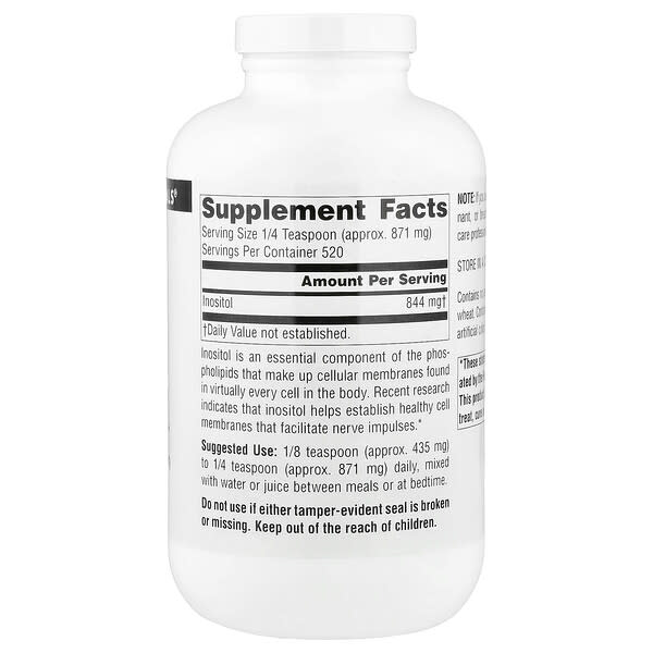 Alternative view of Source Naturals, Pure Inositol Powder, 16 oz (453.6 g)