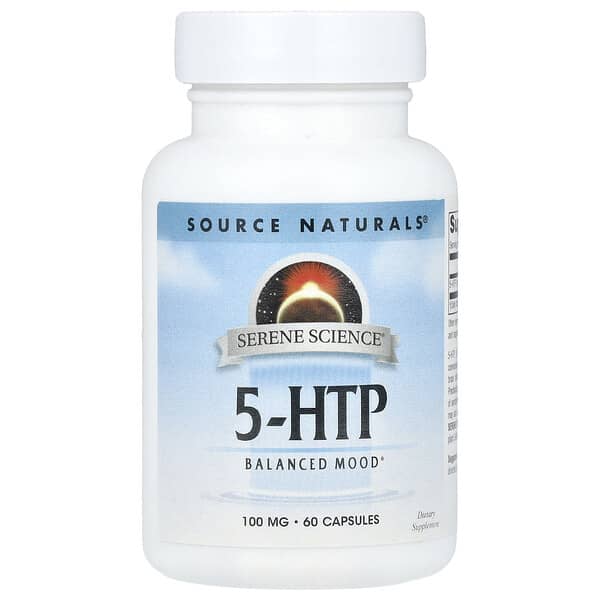 Source Naturals, Serene Science®, 5-HTP, 100 mg, 60 Capsules