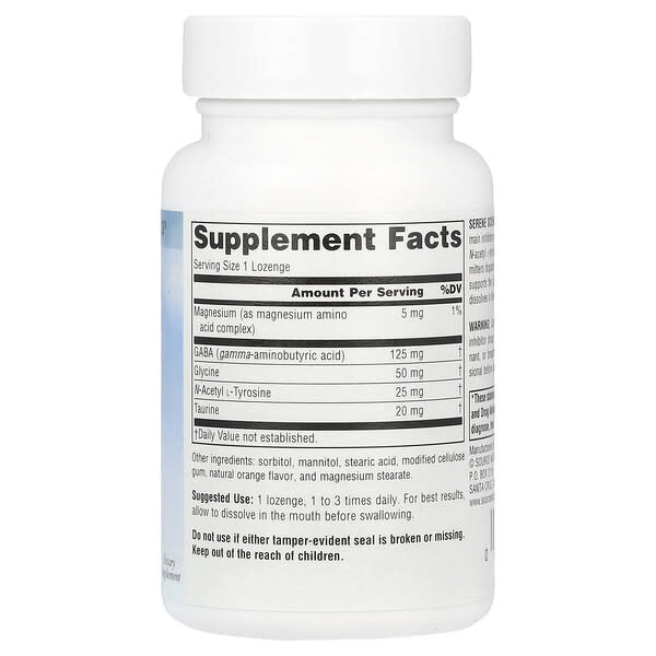 Alternative view of Source Naturals, Serene Science®, GABA Calm®, Orange, 60 Lozenges