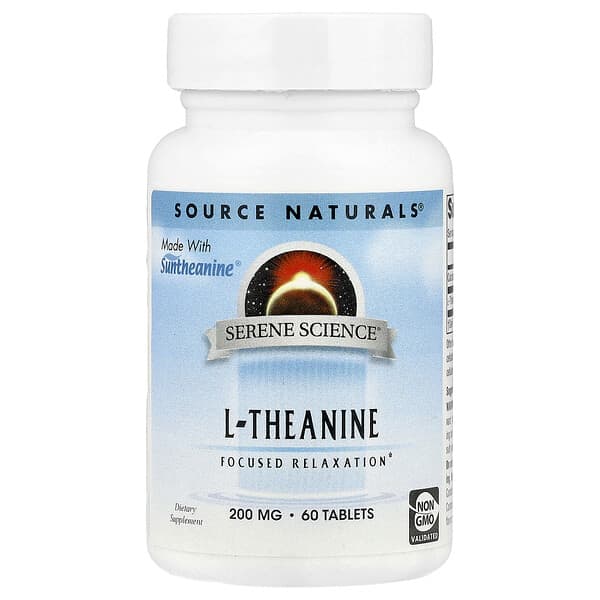 Source Naturals, Serene Science®, L-Theanine, 60 Tablets 3 Source Naturals, Serene Science®, L-Theanine, 60 Tablets