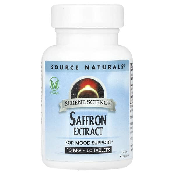 Source Naturals, Serene Science®, Saffron Extract, 15 mg, 60 Tablets 3 Source Naturals, Serene Science®, Saffron Extract, 15 mg, 60 Tablets