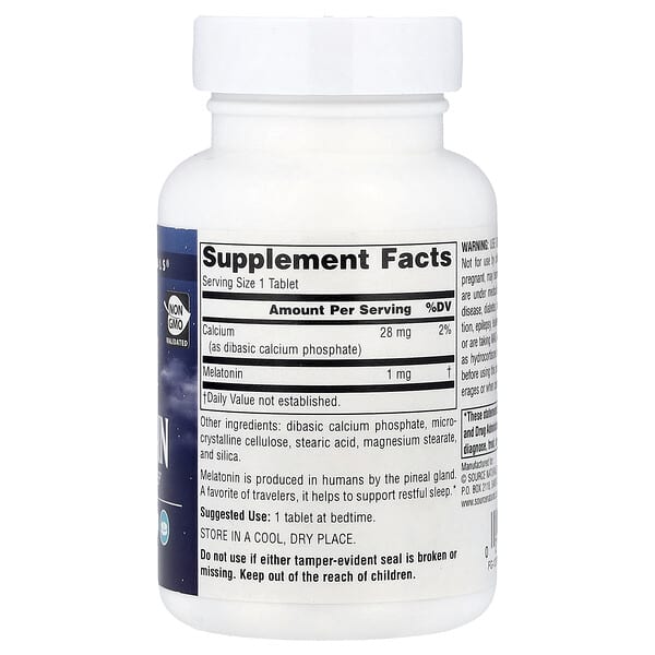 Alternative view of Source Naturals, Sleep Science®, Melatonin, 1 mg , 300 Tablets