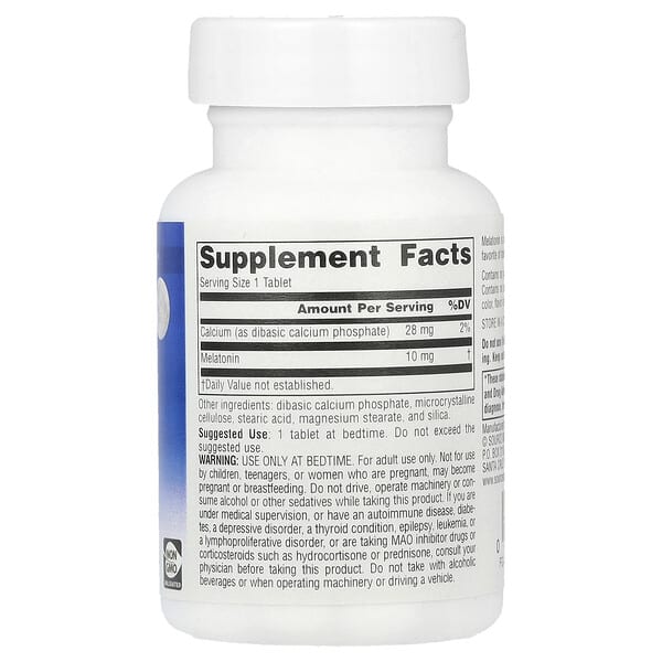 Alternative view of Source Naturals, Sleep Science®, Melatonin, 10 mg, 60 Tablets