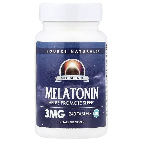 Source Naturals, Sleep Science®, Melatonin, 3 mg, 240 Tablets